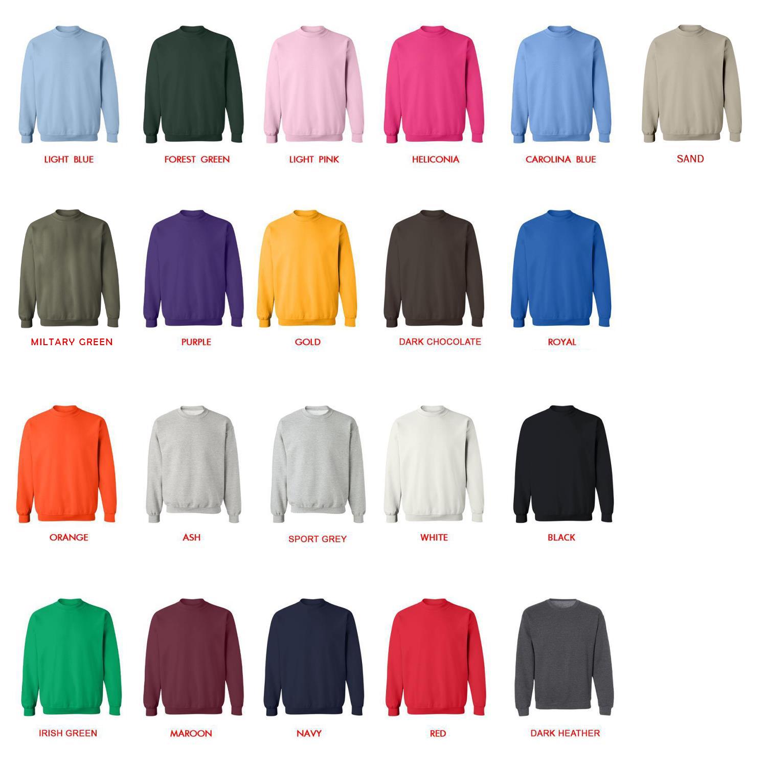 sweatshirt color chart - Arctic Monkeys Merch