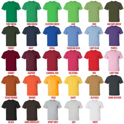 t shirt color chart - Arctic Monkeys Merch